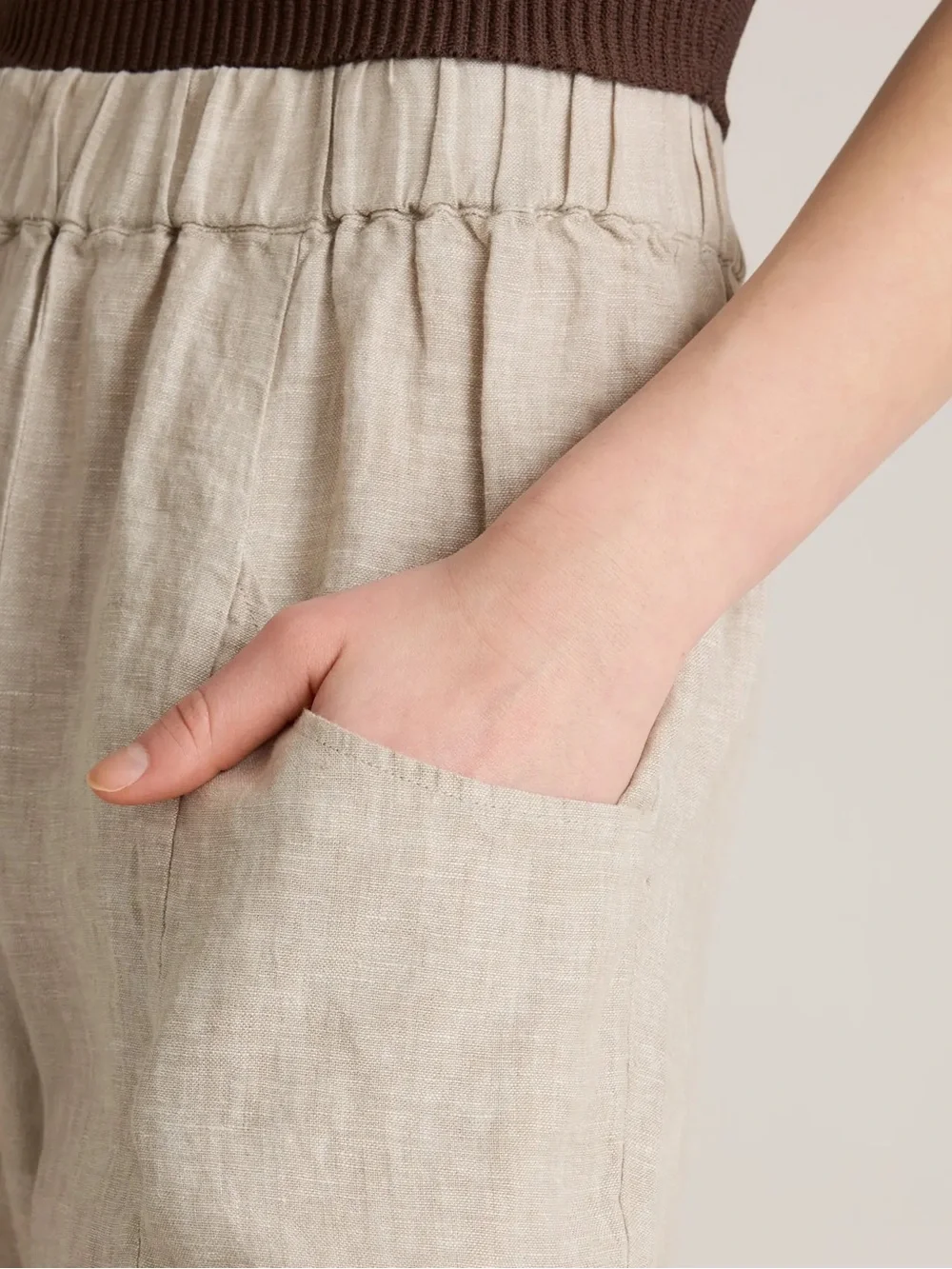 Quince 100% European Linen Tapered Ankle Pants XL - Picture 3 of 5